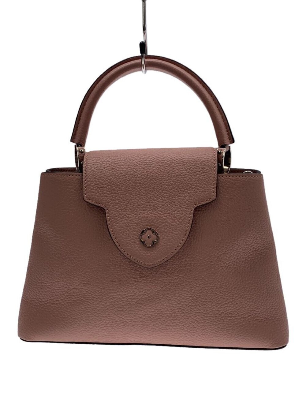 LOUIS VUITTON Capucines Studded Taurillon Leather Pink Cowhide